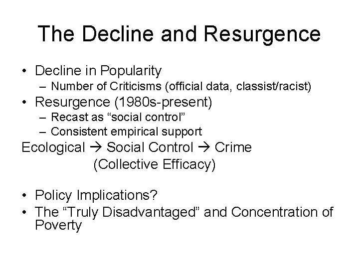 The Decline and Resurgence • Decline in Popularity – Number of Criticisms (official data,