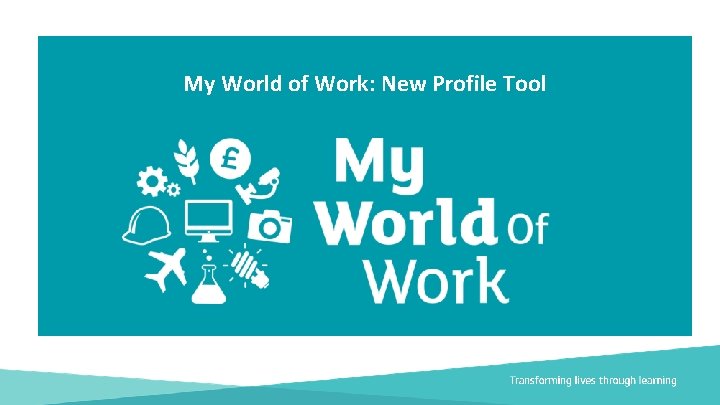 My World of Work: New Profile Tool 