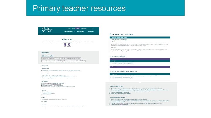 Primary teacher resources Title 