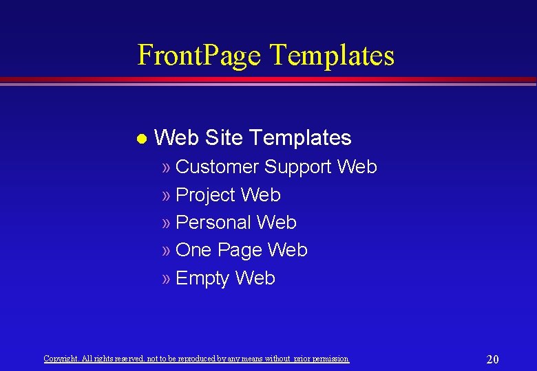 Front. Page Templates l Web Site Templates » Customer Support Web » Project Web Front. Page Templates l Web Site Templates » Customer Support Web » Project Web