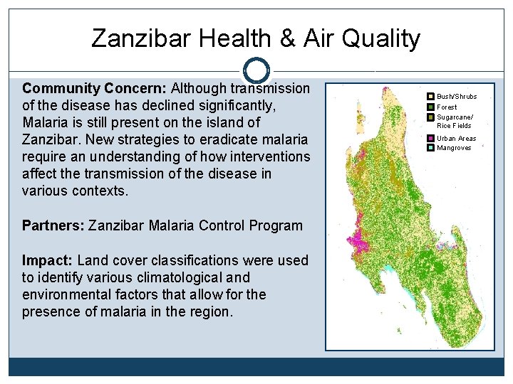 Zanzibar Health & Air Quality Community Concern: Although transmission of the disease has declined