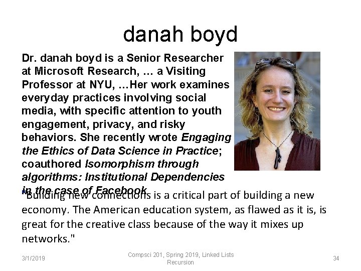 danah boyd Dr. danah boyd is a Senior Researcher at Microsoft Research, … a danah boyd Dr. danah boyd is a Senior Researcher at Microsoft Research, … a