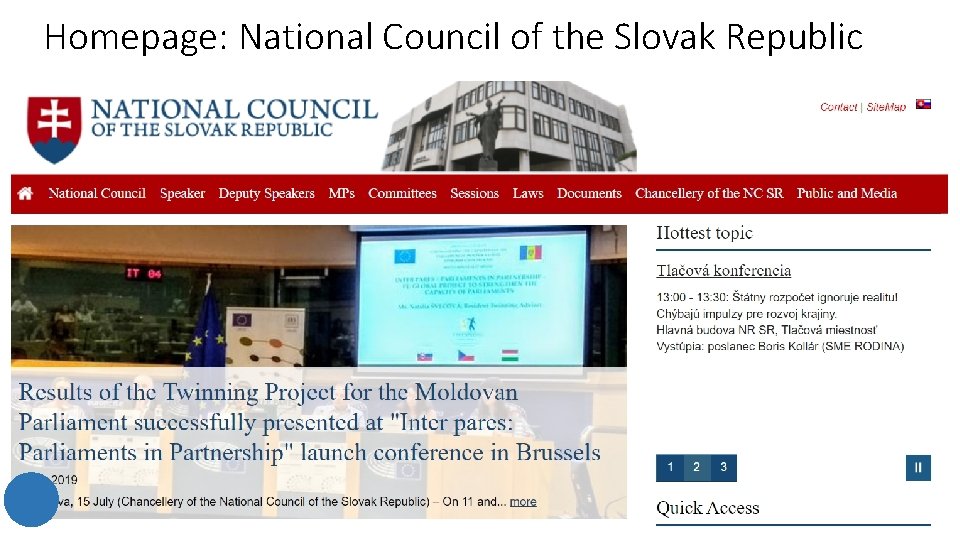 Homepage: National Council of the Slovak Republic Homepage: National Council of the Slovak Republic