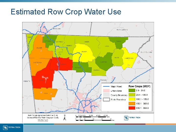 Estimated Row Crop Water Use 