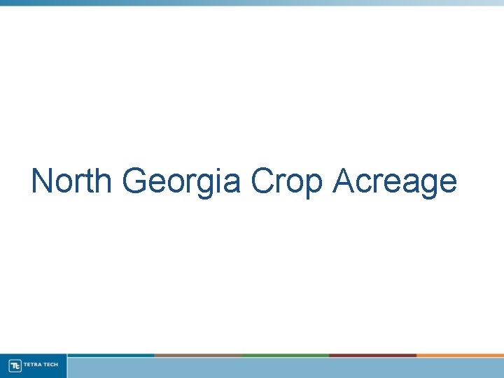 North Georgia Crop Acreage 