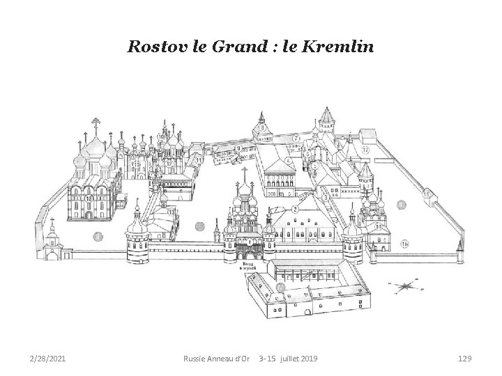 Rostov le Grand : le Kremlin 2/28/2021 Russie Anneau d’Or 3 - 15 juillet