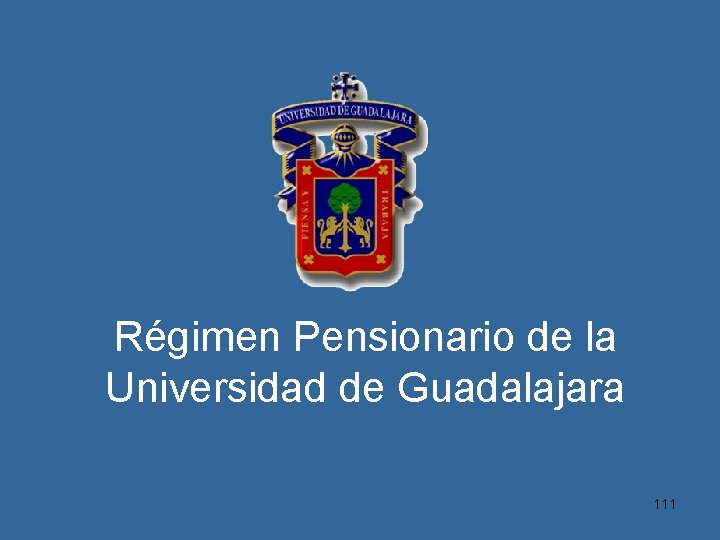 Régimen Pensionario de la Universidad de Guadalajara 111 