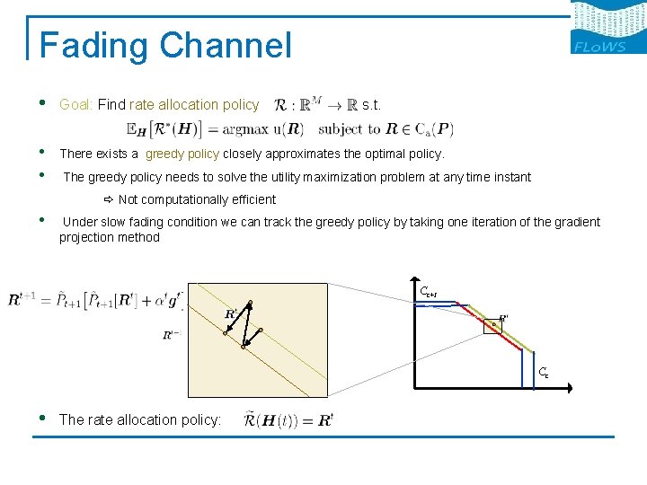 Fading Channel • Goal: Find rate allocation policy • • There exists a greedy