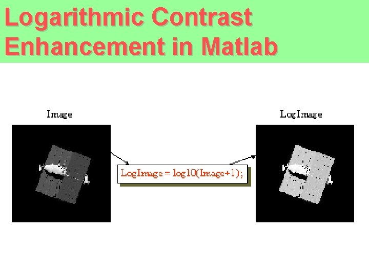 Logarithmic Contrast Enhancement in Matlab 