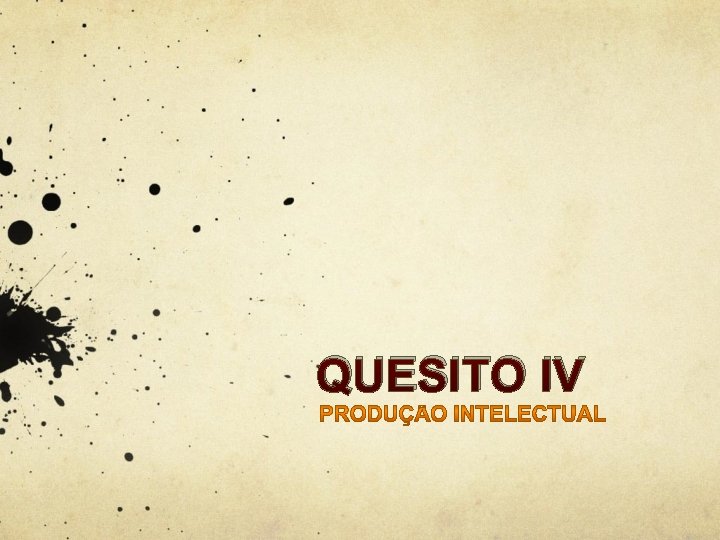 QUESITO IV 