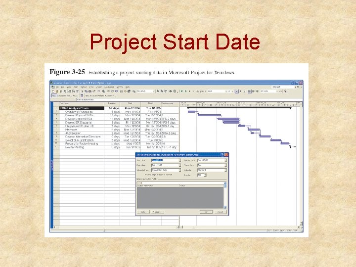 Project Start Date 