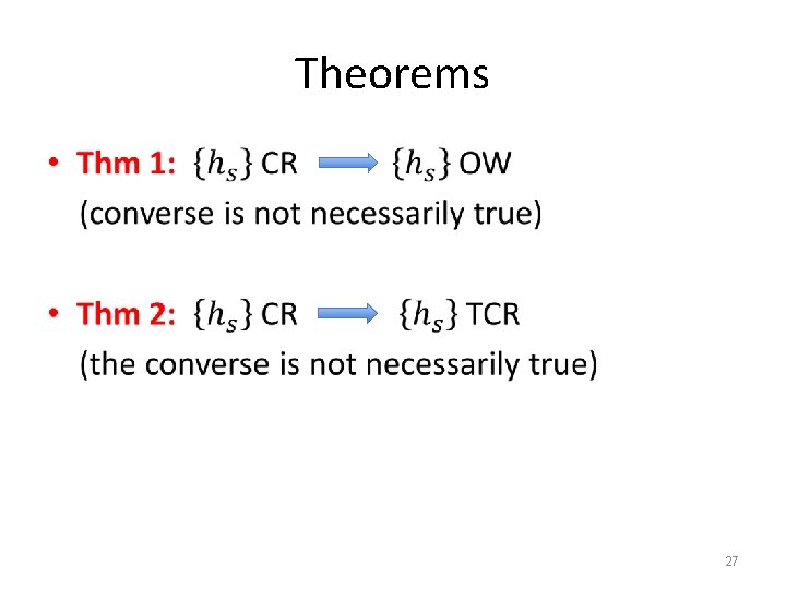 Theorems • 27 Theorems • 27