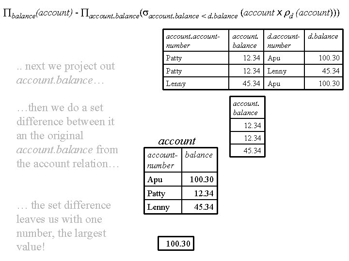  balance(account) - account. balance( account. balance < d. balance (account x d (account)))