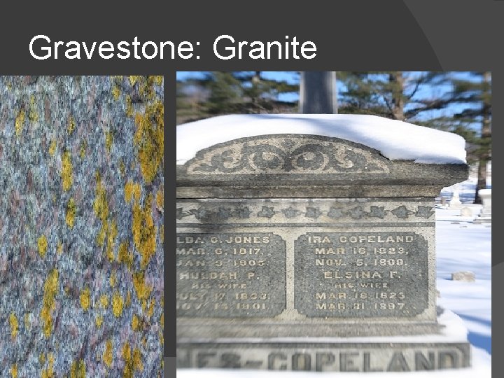 Gravestone: Granite 