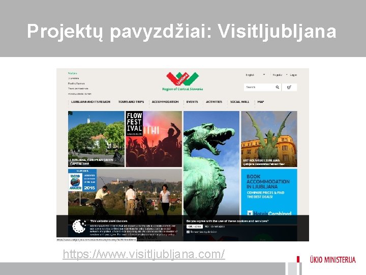 Projektų pavyzdžiai: Visitljubljana https: //www. visitljubljana. com/ 