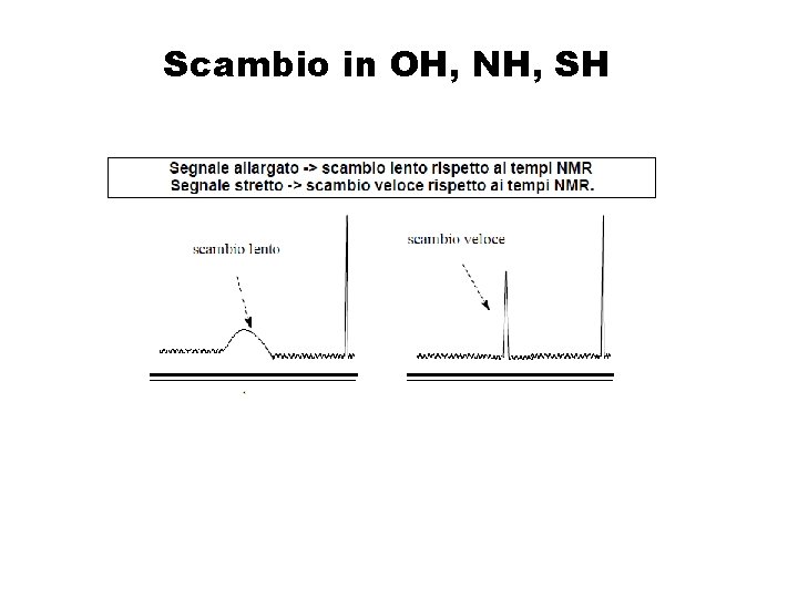 Scambio in OH, NH, SH 