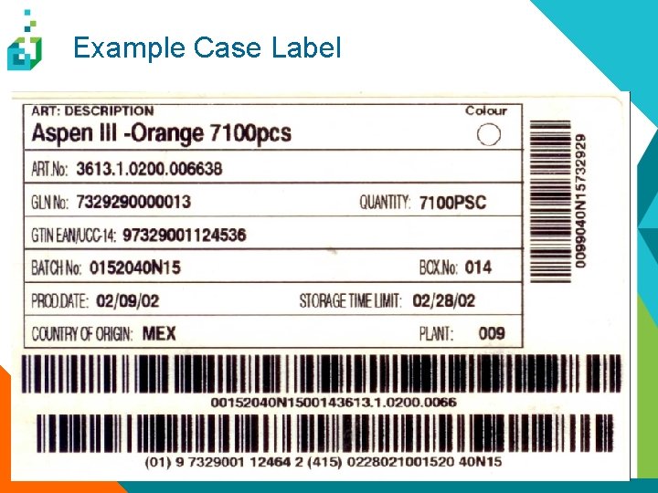 Example Case Label 