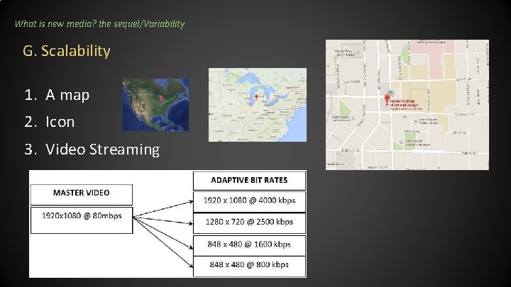 What is new media? the sequel/Variability G. Scalability 1. A map 2. Icon 3. What is new media? the sequel/Variability G. Scalability 1. A map 2. Icon 3.