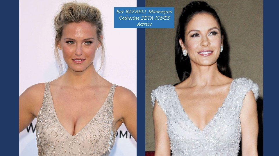 Bar RAFAELI Mannequin Catherine ZETA JONES Actrice 