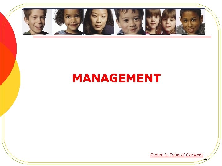 MANAGEMENT Return to Table of Contents 45 