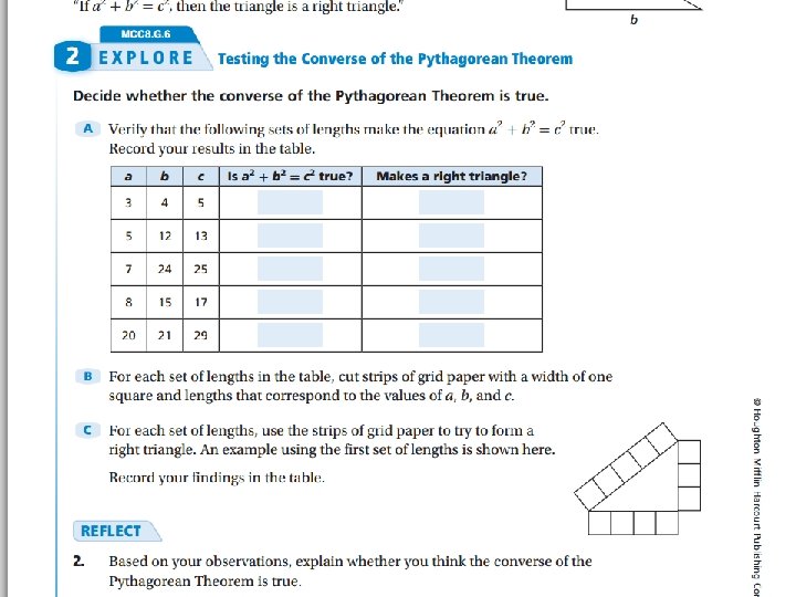 The Pythagorean Theorem 