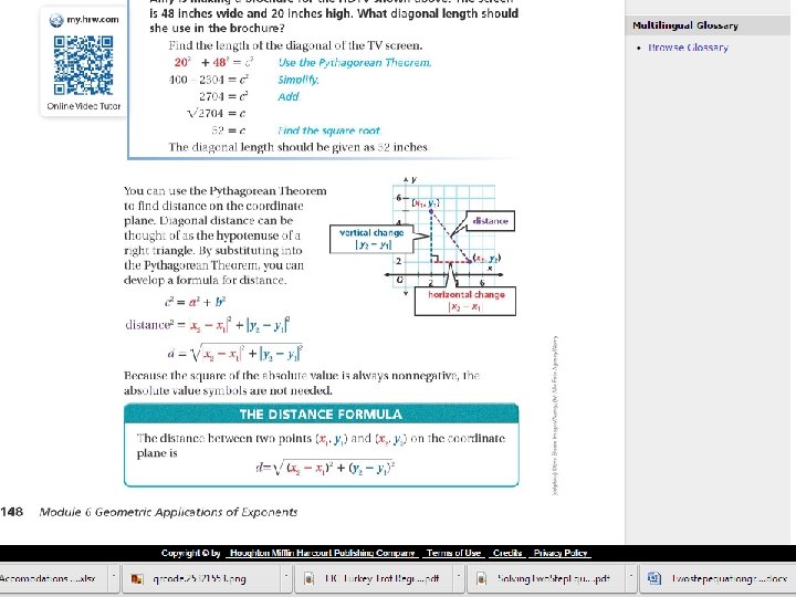 The Pythagorean Theorem 