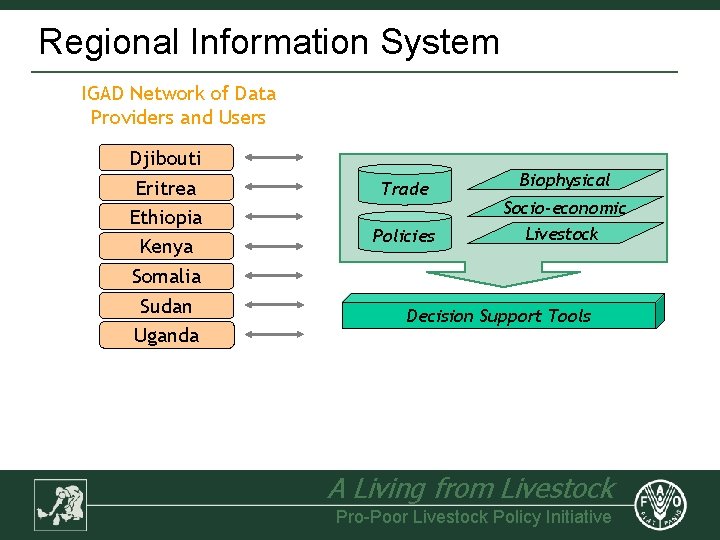 Regional Information System IGAD Network of Data Providers and Users Djibouti Eritrea Ethiopia Kenya