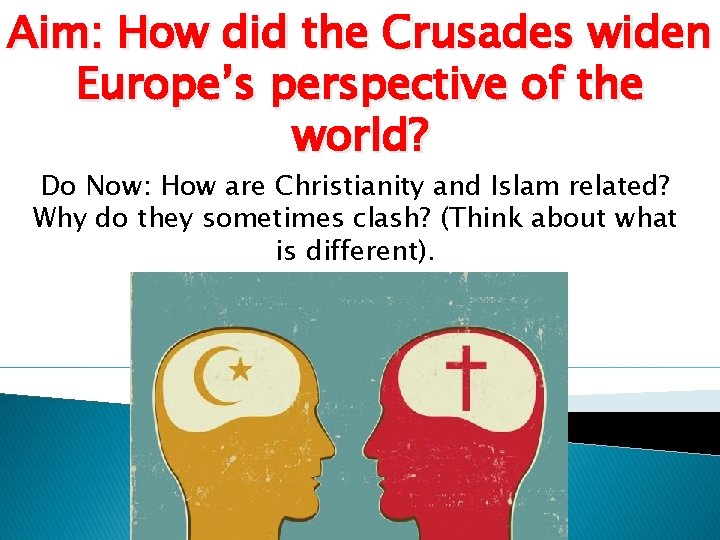 Aim: How did the Crusades widen Europe’s perspective of the world? Do Now: How