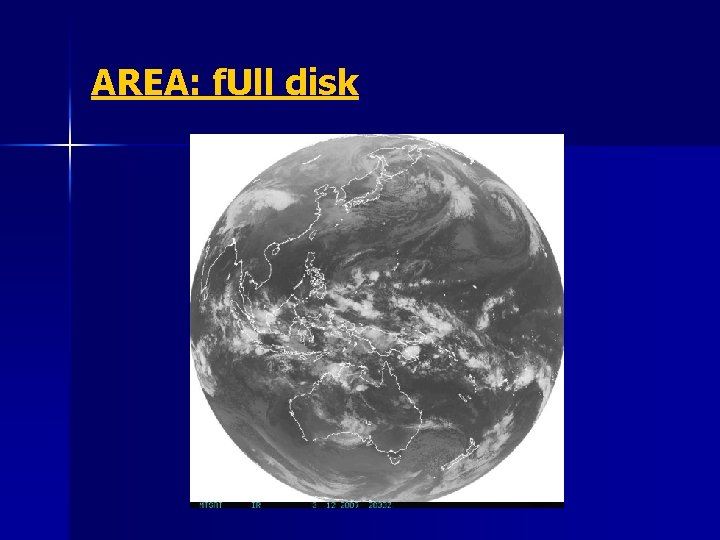 AREA: f. Ull disk 