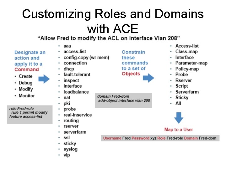 Customizing Roles and Domains with ACE Customizing Roles and Domains with ACE