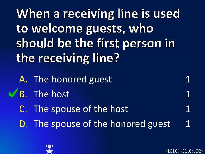 When a receiving line is used to welcome guests, who should be the first