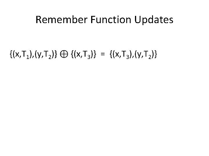 Remember Function Updates • 