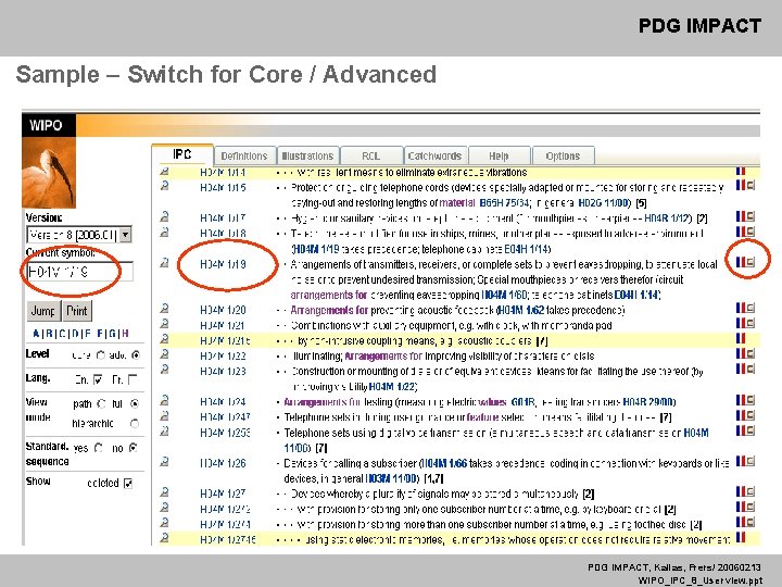 PDG IMPACT Sample – Switch for Core / Advanced PDG IMPACT, Kallas, Frers/ 20060213