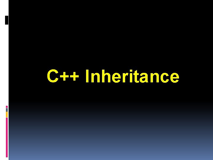 C++ Inheritance 