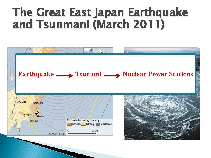 The Great East Japan Earthquake and Tsunmani (March 2011) Earthquake Tsunami Nuclear Power Stations