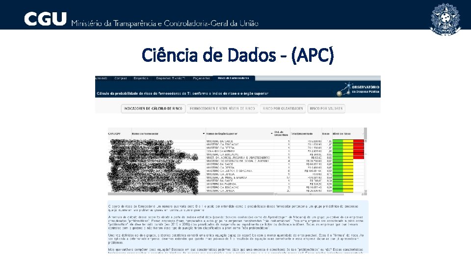 Ciência de Dados - (APC) 