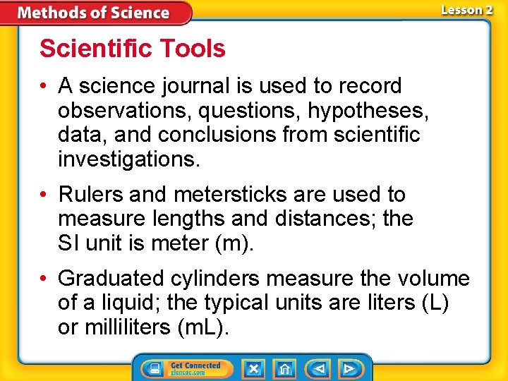 Scientific Tools • A science journal is used to record observations, questions, hypotheses, data, Scientific Tools • A science journal is used to record observations, questions, hypotheses, data,