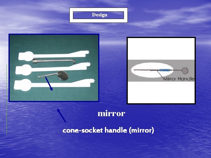 Design mirror cone-socket handle (mirror) 