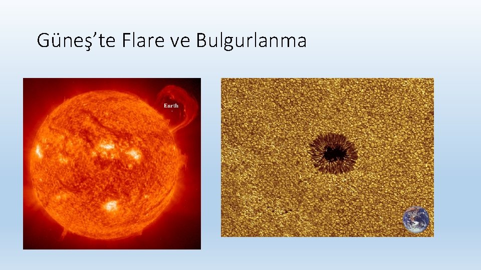 Güneş’te Flare ve Bulgurlanma 