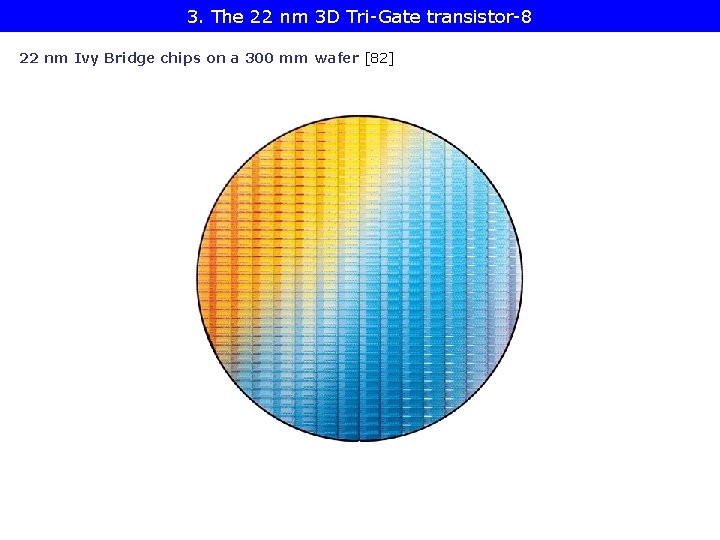 3. The 22 nm 3 D Tri-Gate transistor-8 22 nm Ivy Bridge chips on 3. The 22 nm 3 D Tri-Gate transistor-8 22 nm Ivy Bridge chips on