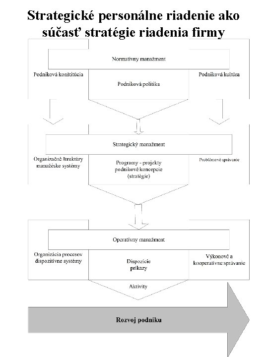 Strategické personálne riadenie ako súčasť stratégie riadenia firmy 