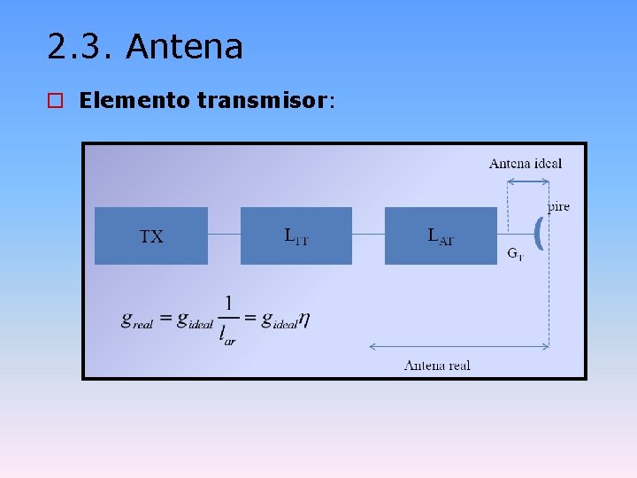 2. 3. Antena o Elemento transmisor: 