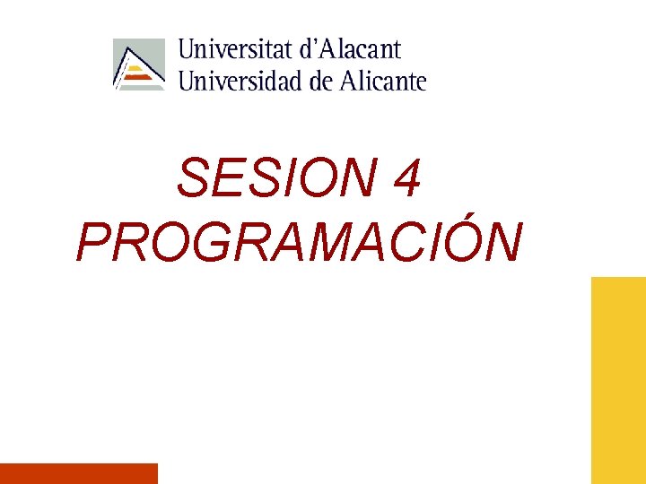 SESION 4 PROGRAMACIÓN 