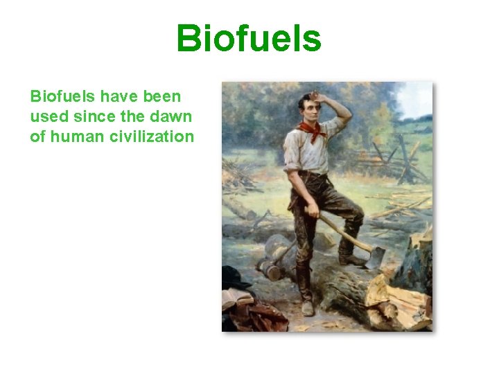 Biofuels have been used since the dawn of human civilization 