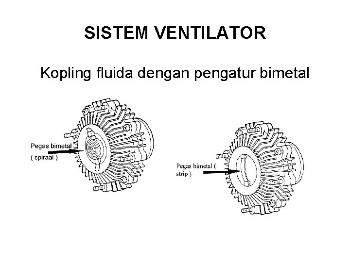 SISTEM VENTILATOR Kopling fluida dengan pengatur bimetal 