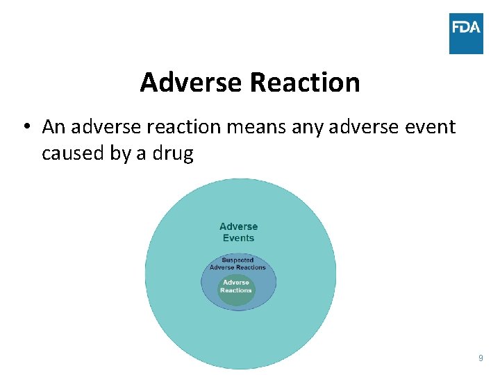 Adverse Reaction • An adverse reaction means any adverse event caused by a drug