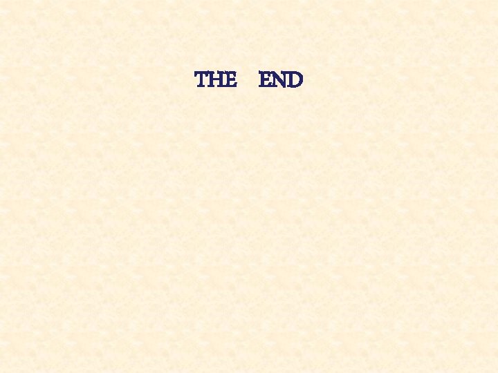 THE END 