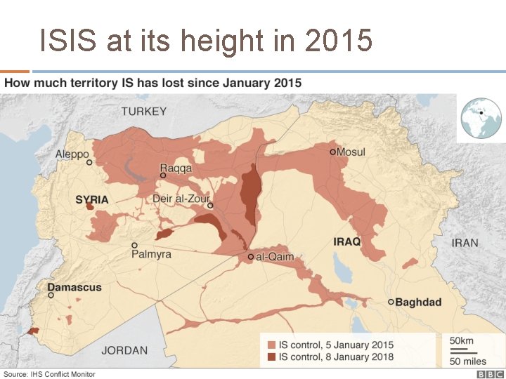 ISIS at its height in 2015 70 