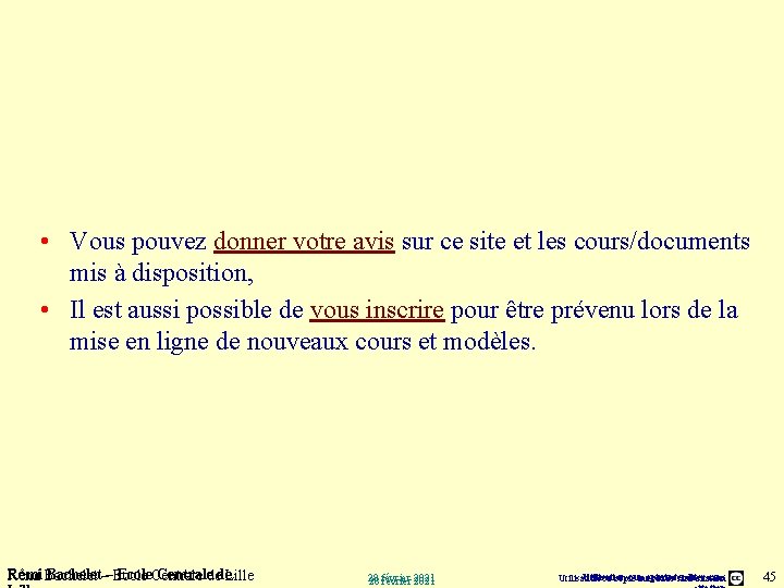  • Vous pouvez donner votre avis sur ce site et les cours/documents mis