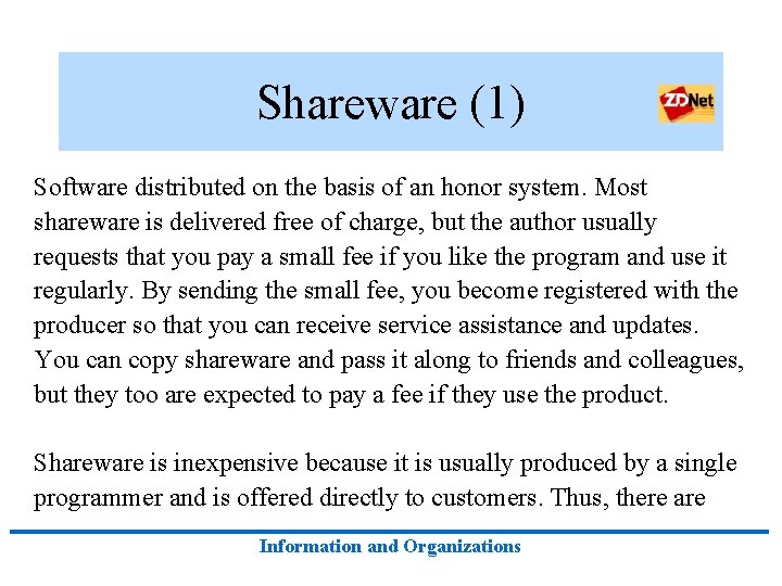 Chapter 4 Software Systems and Applications Software Information